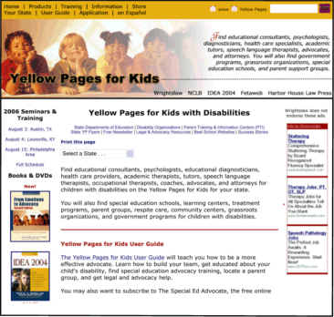 Visit the NEW Yellow Pages for Kids!